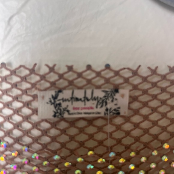 NWT Free People Filter Finish Blush sands long sleeve top size S - Picture 5 of 9